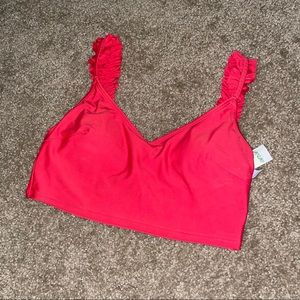 aerie scoop bikini top NWT